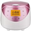 CUCKOO CR-0631F 6-Cup Multifunctional Micom Rice Cooker & Warmer-9 programmi integrati, Bianco/GABA, Misto/Marrone, Porridge, Vapore, Cottura lenta, e My Mode [16 Gusti e Trame], Alluminio, Rosa