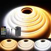 AXMOTUT CCT Striscia LED COB 3 metri 24V, Striscia LED 2700K-6500K, 576LEDs/m, Larghezza 8mm, CRI90+, con Alimentatore, Telecomando RF, LED Striscia per Cucina, Soggiorno, Feste, Bar