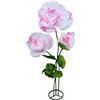 lifemet 3 fiori artificiali rosa giganti, realistici 3D, impermeabili, di carta, durevoli, facili da pulire, ideali per casa, giardino, matrimoni, eventi, Natale, feste, centri commerciali