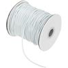 QUARKZMAN Cordino Cerato 2mm Filo Cerato 87 Iarde Cordone In Pelle Per Realizzazione Bracciali, Collane, Bigiotteria, Creazione Di Gioielli E Lavoretti Fai Da Te (Bianco Latte)