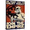 Panther Print Star Wars Propaganda Enlist Join The Empire - Stampa artistica su tela, 12 x 8 cm