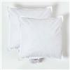 HOMESCAPES Confezione da 2 lussuosi inserti per cuscino in piuma d'anatra, 35 x 35 cm, perfetto rimbalzo e copertura a prova di piuma, imbottitura generosa, ipoallergenici, certificati RDS, lavabili