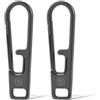 Keyunity KA54 Tirazip in titanio (2 -pack), Cursore Cerniera Ricambio, Cerniera Universale per GGiacche, Zaino e Valigia(Grigio)