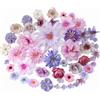 Avagiaforu Fiori Finti Artificiali Teste, 48 Pezzi Teste di Fiori Artificiali Decorazioni, Mini Fiori Finti Seta, Fiori Di Stoffa per Decorazioni da Giardino, Feste e Matrimoni (C)