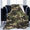 Perinsto Coperta in Pile Militare Camouflage Ultra Morbida Calda per Tutte le Stagioni Verde Camo Coperta Decorativa in Pile per Letto Sedia Auto Divano Soggiorno 203 x 152 cm