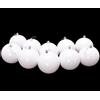 Toyland® 10 palline di Natale colorate extra large da 100 mm - Decorazioni per l'albero di Natale (Bianco)
