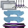 Lagomloot Ricambio principale spazzola a rullo, spazzole laterali e panno mocio kit per Samsung Powerbot-E VR05R5050WK Robot aspirapolvere parti
