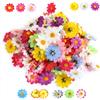 FENGQQKJ 120 fiori artificiali di margherite artificiali, teste di fiori finti in tessuto finto, petali di testa floreale, decorazione decorativa in seta artificiale per artigianato fai da te