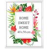 MG Design Cornice 40x50 cm - colore Bianco, in legno, con vetro acrilico - da appendere in verticale o in orizzontale, senza sfondo, per foto, poster, puzzle