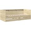 vidaXL Divano Letto con Cassetti Senza Materasso 100x200 cm