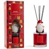 Generico Diffusore Babbo Natale Vino Rosso 500ml - Profumatore d'Ambiente Natalizio con Bastoncini - Fragranza Calda e Accogliente
