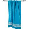 Viterbo Biancheria Telo Mare - Spiaggia - Piscina - Spa - Lancetti In Spugna Jacquard 500Gr - 90X180CM Cotone 100% (Turchese) (3411)