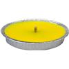 Generico Candela alla Citronella - Fiaccola Antizanzare per Esterni - Effetto Anti-Vento - Protezione Naturale Contro le Zanzare, in Ciotola in Alluminio - Varie quantità e Varie Misure. (20, Diam. 17cm)