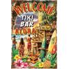 WADORN Cartello In Metallo Vintage Tiki Bar, 20x30cm Divertente Retro Art Pub Man Cave Targa In Latta Benvenuto Tik Bar Aloha Wall Art Poster Targa Decor per Garage Club
