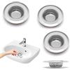 WJUAN 4 Pezzi Filtro Lavandino Cucina, Acciaio Inossidabile Filtri per Lavello, Argento Colino per Lavello Cucina, 9 cm Filtro Scarico Lavandino, per Lavelli, Bagno, Cucinas