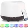 Generico Diffusore di Oli Essenziali, 300ml, Umidificatore Ultrasonico con 7 Luci LED, Telecomando, Timer 4-6 Ore, Umidificatori, funzione aromaterapia, ultra silenzioso