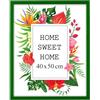 MG Design Cornice 40x50 cm - colore Verde, in legno, con vetro acrilico - da appendere in verticale o in orizzontale, senza sfondo, per foto, poster, puzzle