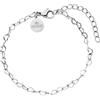 Purelei® Bracciale da donna con cuore - Elegante braccialetto a cuore in acciaio inox impermeabile - Bracciale regolabile in oro/argento - Delicato gioiello con ciondolo a forma di cuore - Regalo per