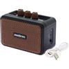 Woodbrass GE5 - Altoparlante collegato/amplificatore per chitarra elettrica 5 W compatto e ricaricabile - Clean/Overdrive, uscita cuffie, altoparlante collegato senza fili, formato Nomade, 7 ore di