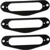 JEWEDECO Anello Pickup per Chitarra Tl Style 3 Pezzi Celluloide Nero | Ricambio DIY per Chitarristi e Liutai, per Single Coil, Finitura Curata, Codice Gb405