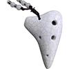 WMXD principianti ocarina Mini Ocarina Collana A 6 Fori Ciondolo Carino Sei Fori Super Treble F Key SSF Strumento Musicale Ocarina Portatile ocarina professionale (Color : 02)