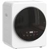 HOMCOM Mini Asciugatrice Portatile 4 kg con Display LED, Asciugatrice Compatta 800W Carica Frontale, Timer, Tamburo in Acciaio Inox, Fino a 60℃, Installazione Impilabile/Parete/Autoportante, Bianco