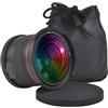 Generico Compatibile con obiettivo grandangolare professionale Sony Alpha 55mm 0,35x Fisheye (con macro)