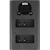 Newell Caricabatterie doppio DL-USB-C per LP-E17