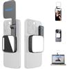 Amaran Go - Luce magnetica per selfie, compatibile con magneti MagSafe e Qi2, doppia sorgente luminosa a LED con luce a specchio regolabile e CCT (2700K-6500K), per selfie, trucco e creazione di