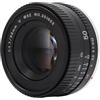 ASHATA Obiettivo F1.7 da 50 mm con attacco F, obiettivo da 50 mm F1.7 con ampia apertura, obiettivo manuale a fuoco fisso full frame per fotocamera DSLR mirrorless con attacco F