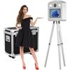 NEWESGOGO Macchina fotografica con touch screen interattivo da 15,6, retrattile, vintage, DSLR, con custodia per eventi, feste, noleggio di matrimoni (macchina per fototesse)