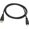 System-S Cavo HDMI 100 cm Micro maschio a Mini adattatore nero