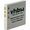 vhbw 1x batteria compatibile con Sanyo Xacti VPC-C6, VPC-C40, VPC-J4 EX, VPC-C1, VPC-C4, VPC-C5 fotocamera (550mAh, 3,6V, Li-Ion) - Sostituisce DB-L20, DB-L20A, DB-L20AEX