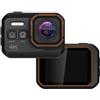 Generic Action Camera 4K, fotocamera sportiva impermeabile da 16 MP, fotocamera da casco da moto 1080P 60 FPS, telecamera subacquea IP68 con obiettivo grandangolare a 170°, controllo app, time lapse e