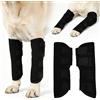 DRADERCH 2 bende protettive per caviglia per cani, per cani e cani, per zampe anteriori e posteriori, per prevenire lesioni, per la guarigione delle ferite (nero, L)