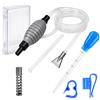 hemeilibao Set per cambio dell'acqua per acquario, 2,2 m, con valvola di arresto e supporto per tubo, 29 cm, pulitore per ghiaia, filtro per sabbia e ghiaia, regolazione del flusso regolabile