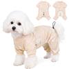 Fohuanky Pigiama per cani di piccola taglia, tuta intera morbida e traspirante con lunghezza del dorso regolabile, comodo pigiama per cuccioli di Bichon, Barboncino, Maltese e Chihuahua