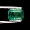 Gemsporium Smeraldo Naturale Taglio Smeraldo Verde 0.73ct 6.7x4.8mm Alta Qualità