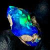 OPAL EMPIRE Opale Nero Grezzo Etiopia Opal Empire Pietra Naturale Fire Opal 5,5 Ct 15x11 mm