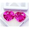 harshj_0 Taglio a Cuore Rosa Naturale Zaffiro 8 A 10 KT Certificato Loose Gemma Paio H156