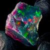 OPAL EMPIRE Pietra Opale Nero Grezza Naturale Fire Opal 6 Ct 16x15 mm
