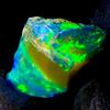 OPAL EMPIRE Ethiopian Opal Nera Opale Naturale Grezzo 6 Carati 13x12 mm