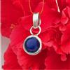 Splendida Pietra Lapis Lazuli Con Pendente In Argento 925 S-201