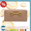 LOVE MOSCHINO Portafoglio Donna Naturale Nude con Ganci Elegante - MAI USATO