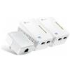 TP-LINK - Kit powerline AV600 WiFi 300Mbps 2 Porte LAN (3 Pezzi)