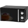 G3 Ferrari G10109 AllBlack Forno Microonde Con Cottura Combinata, 20 Litri, 3 modalità di cottura, Funzione Grill, Luce interna, Timer, Vetro a specchio, Accessori inclusi, Nero