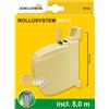 Schellenberg 50142 Avvolgitore Mini Beige con Nastro, per tapparelle avvolgibili, spaziatura dei Fori 15 cm, Girevole a 180°, Montaggio a Parete o sul Telaio della Finestra