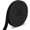 AiQInu Nastro Elastico 2cm x 14m - Elastico per Cucito da Cintura, Banda Larga per Abbigliamento & Fai da Te, Nero