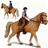SYTTNUM Miniature Di Cavalli, Elegante Simulazione Di Cavallo Giocattolo Cavallo Giallo Con Figura Di Amazzone e Sella, Figura Di Ragazza | Con Accessori Per Cavalli | Ottimo Regalo Per Ragazze e Ragazzi