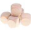 Hellery Dadi Vuoti in Legno D6 3 cm per DIY Decorazione, 5 Pezzi, 60mm